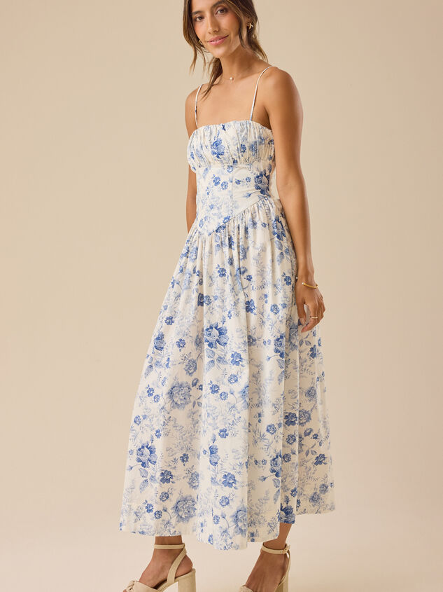 Brynn Toile Maxi Dress Detail 3 - TULLABEE