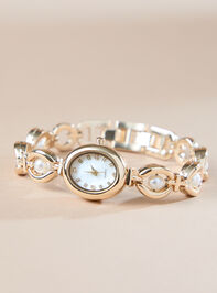 Pearl Oval Face Watch - TULLABEE