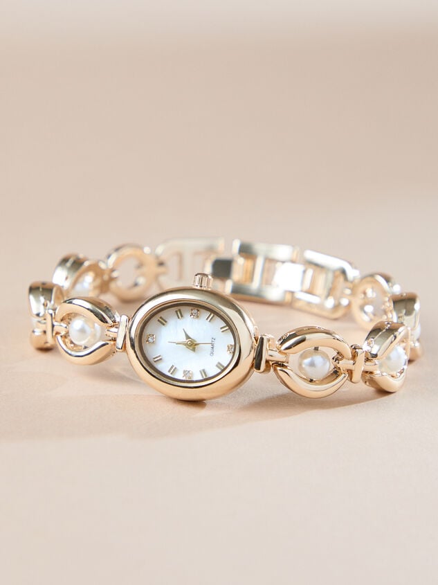 Pearl Oval Face Watch - TULLABEE