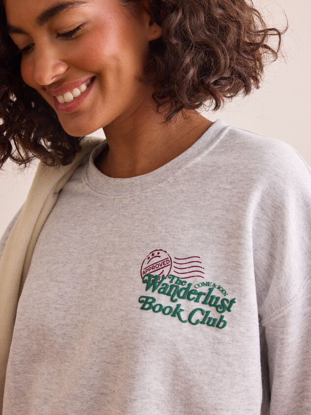 The Wanderlust Book Club Pullover Detail 3 - TULLABEE