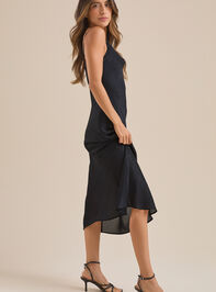 Eva Satin Midi Dress Detail 4 - TULLABEE