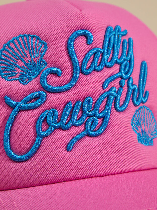 Salty Cowgirl Trucker Hat Detail 2 - TULLABEE
