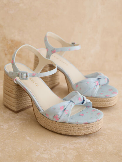 Hayleey Floral Wedges - TULLABEE
