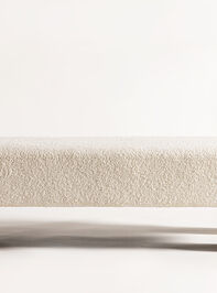 Olivia Wood & Upholstered Bench Detail 2 - TULLABEE