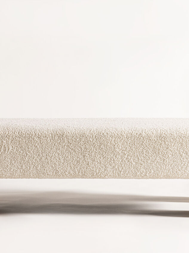 Olivia Wood & Upholstered Bench Detail 2 - TULLABEE