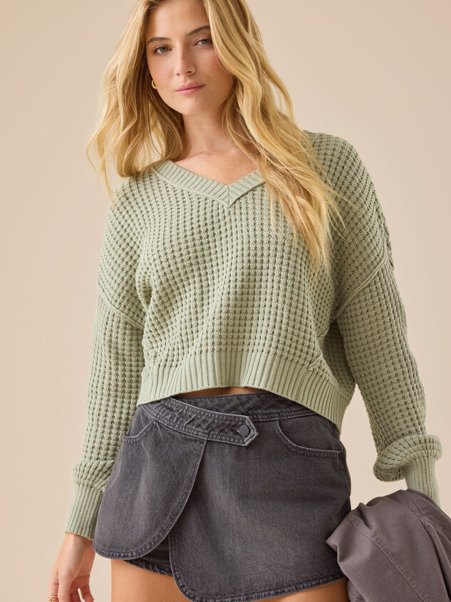 Darcy Overlay Denim Mini Skort - TULLABEE