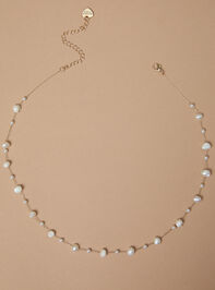 Dainty Pearl Stone Choker Necklace - TULLABEE