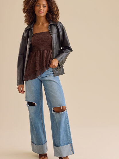 Ivy Asymmetrical Lace Tube - TULLABEE