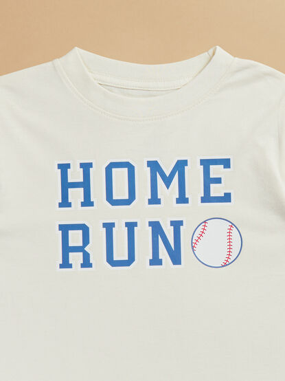 Home Run Baseball Graphic Tee - TULLABEE