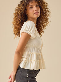 Celine Tiered Babydoll Top Detail 3 - TULLABEE