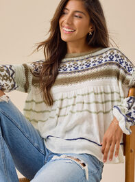 Belle Boho Babydoll Sweater - TULLABEE