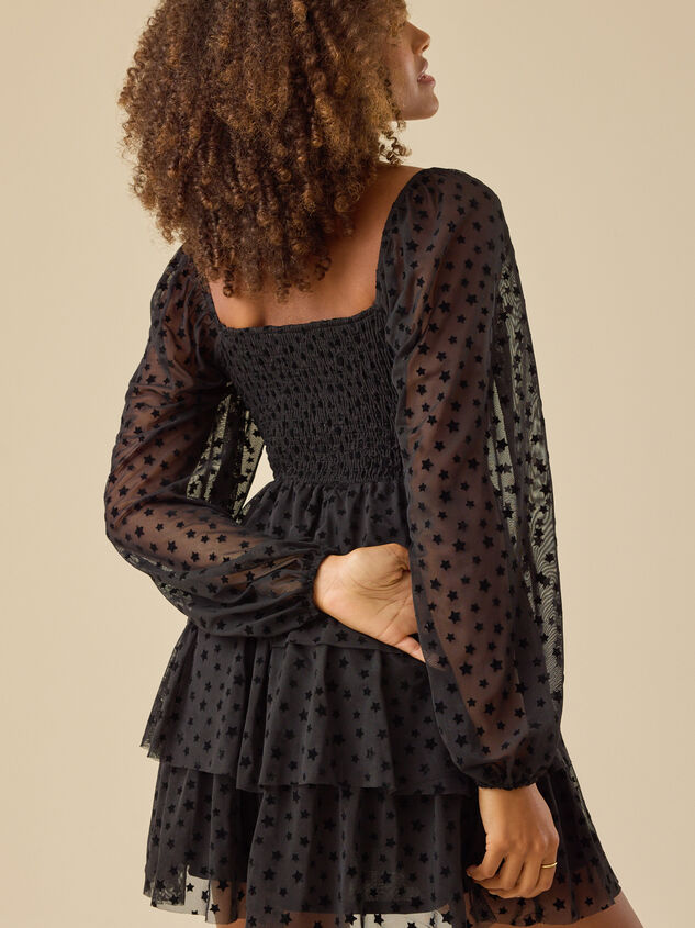 Gigi Star Mini Dress Detail 5 - TULLABEE