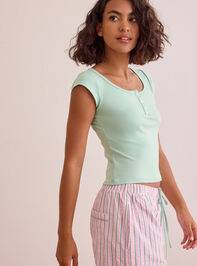 Soaring High Fitted Tee Detail 3 - TULLABEE