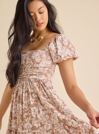 Collie Floral Mini Dress Detail 2 - TULLABEE
