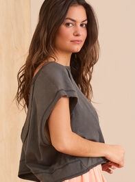 Moonlit Circle Back Tee Detail 4 - TULLABEE