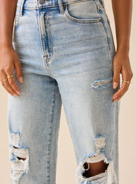 Kiara Straight Leg Jeans Detail 4 - TULLABEE