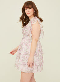 Shackly Floral Ruffle Mini Dress Detail 4 - TULLABEE