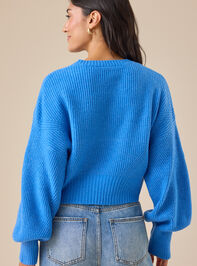 Haille Cropped Sweater Detail 5 - TULLABEE