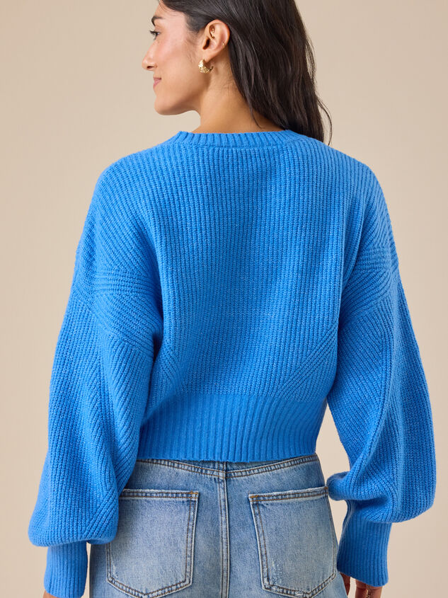 Haille Cropped Sweater Detail 5 - TULLABEE