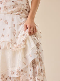 Becca Ruffle Tier Midi Skirt Detail 3 - TULLABEE