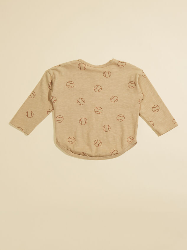 Baseball Toddler Tee by Rylee + Cru Detail 2 - TULLABEE