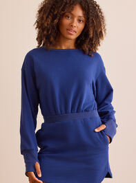 Momentum Sweatshirt Dress Detail 3 - TULLABEE