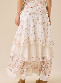 Becca Ruffle Tier Midi Skirt Detail 6 - TULLABEE