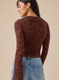 Alana Floral Ruffle Top Detail 4 - TULLABEE
