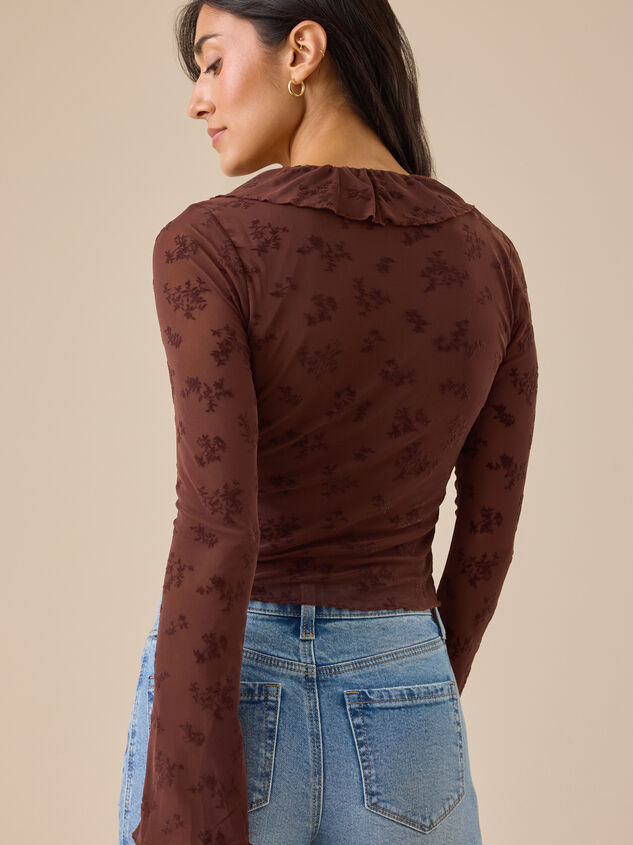 Alana Floral Ruffle Top Detail 4 - TULLABEE