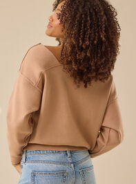 Camilla Asymmetrical Sweater Detail 5 - TULLABEE