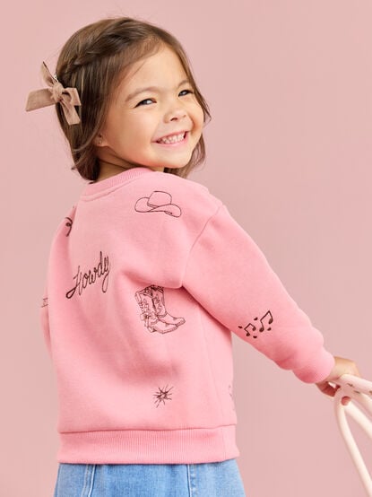 Cowgirl Icons Embroidered Sweatshirt - TULLABEE