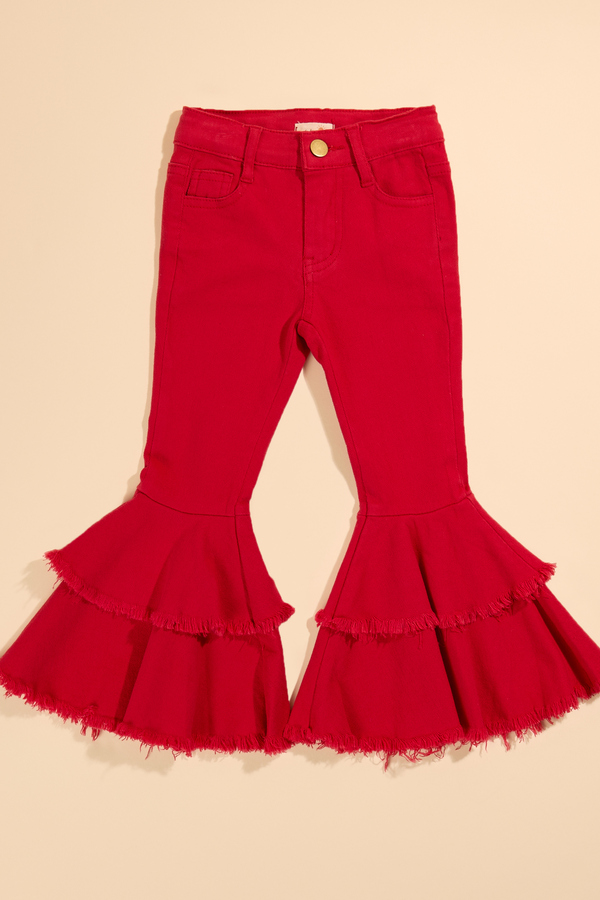 Monica Ruffle Tiered Pant Detail 2 - Altar'd State