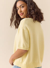 Rosie Short Sleeve Cardigan Detail 5 - TULLABEE