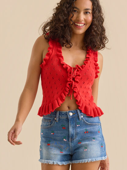 Ollie Tie Front Top - TULLABEE