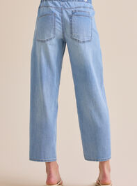 Jaden Tie Denim Pant Detail 5 - TULLABEE