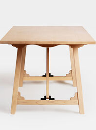 Rose Wood Rectangular Dining Table Detail 4 - TULLABEE