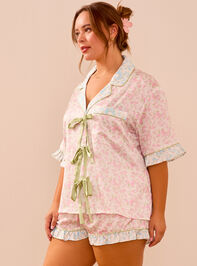 Zella Floral Sleep Top Detail 4 - TULLABEE