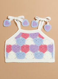 Arabella Toddler Heart Crochet Tank - TULLABEE