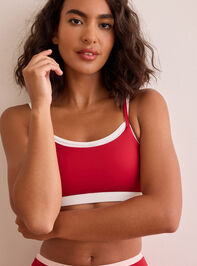 Power Pose Double Layer Sports Bra Detail 2 - TULLABEE