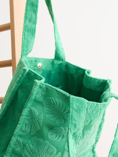 Palm Paradise Terry Knit Tote - TULLABEE