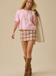 Rosie Short Sleeve Cardigan Detail 2 - TULLABEE