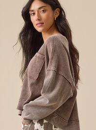 Cassidy Boxy Thermal Top Detail 2 - TULLABEE