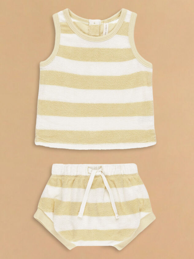 Billy Striped Tank and Bloomer Set by Quincy Mae - TULLABEE