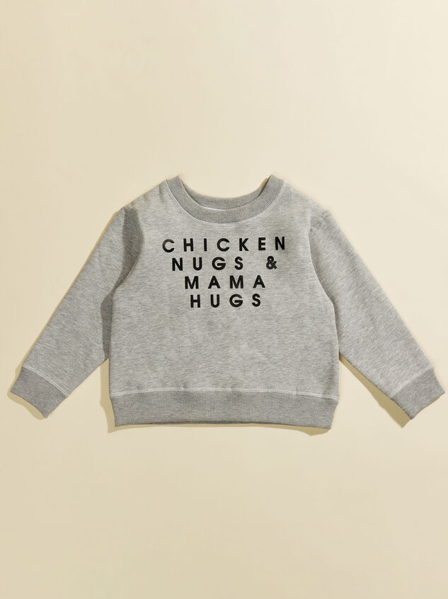 Chicken Nugs Sweatshirt Detail 1 - TULLABEE