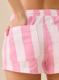 Harbor Striped Mini Short Detail 5 - TULLABEE