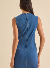 Lawrence Denim Mini Dress Detail 4 - TULLABEE