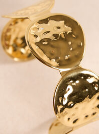Round Hammered Bangle Detail 3 - TULLABEE