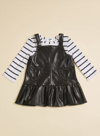 Layla Striped Bodysuit and Heart Pocket Jumper - TULLABEE