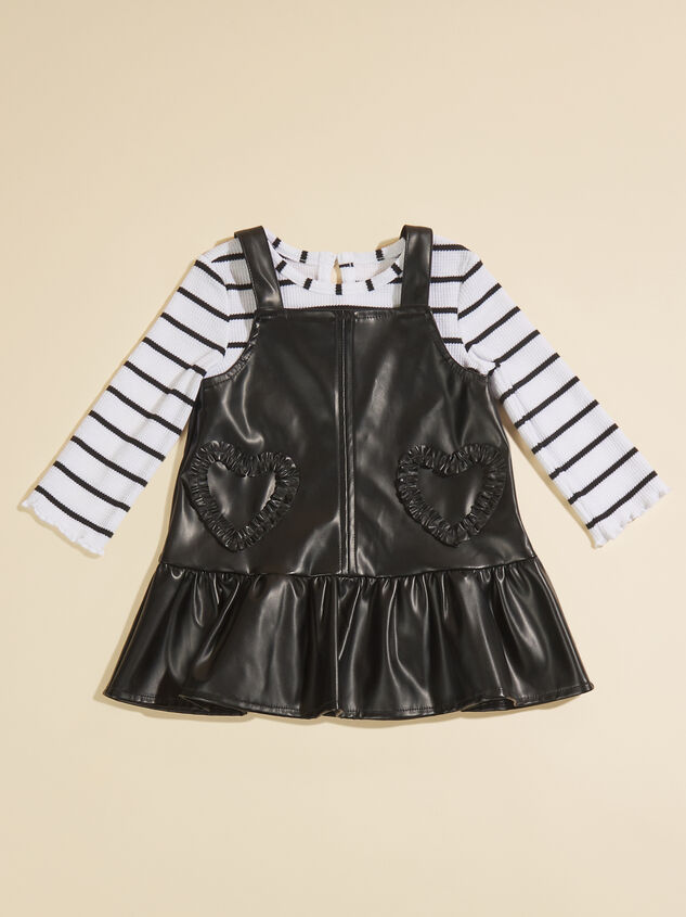 Layla Striped Bodysuit and Heart Pocket Jumper - TULLABEE