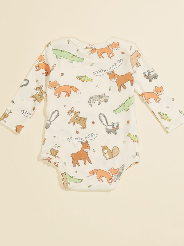 Woodland Friends Bodysuit Detail 2 - TULLABEE